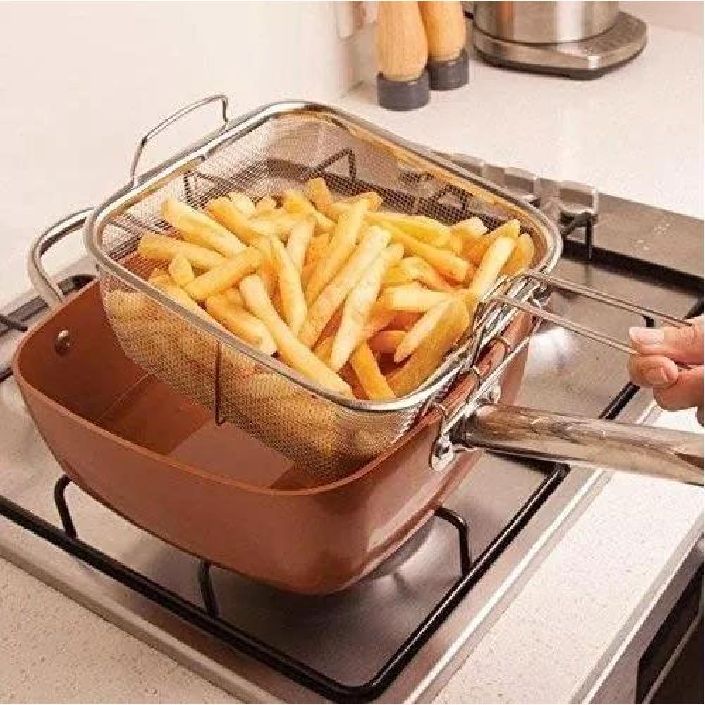 SARTEN ANTIADHERENTE COCINA SET COBRE - 2