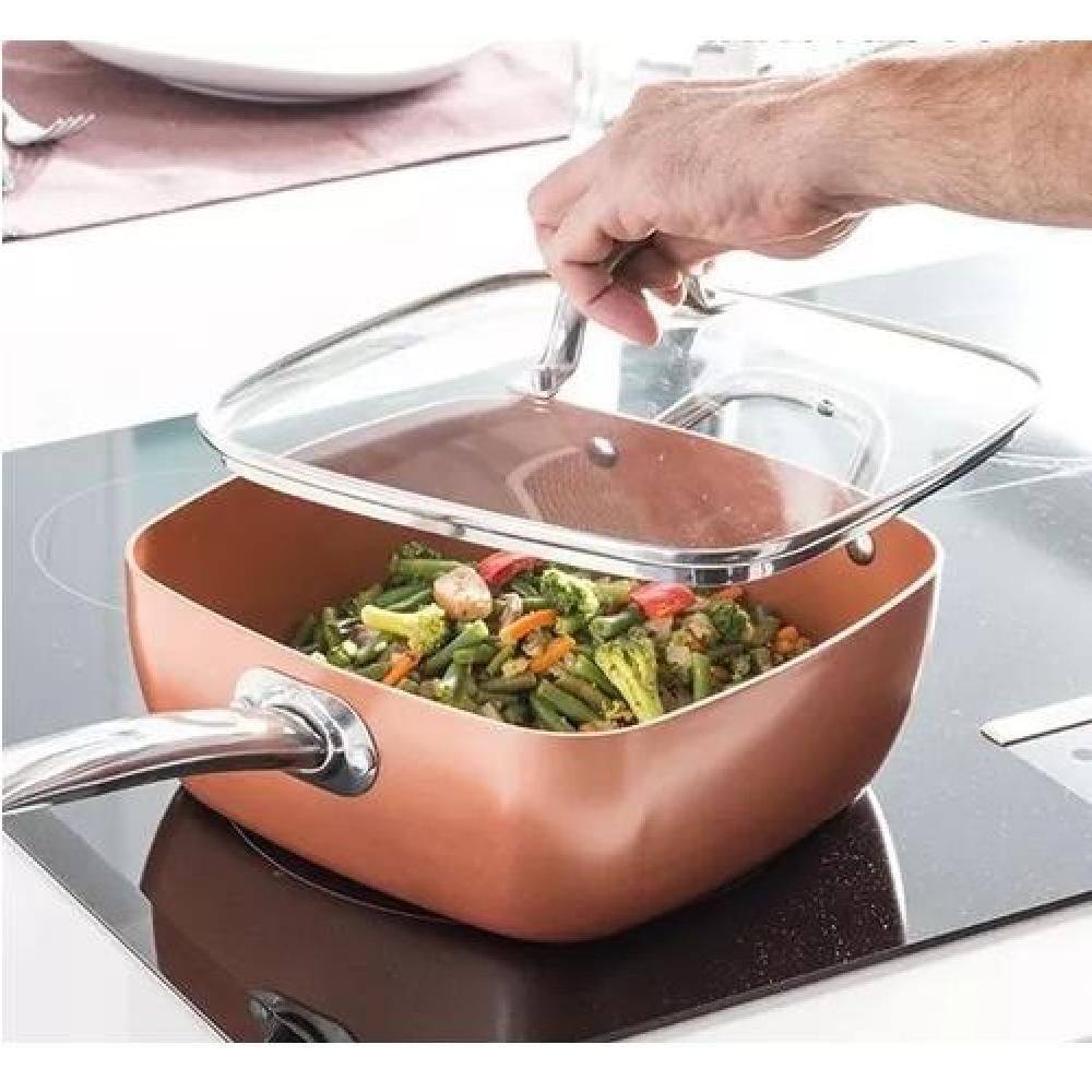 SARTEN ANTIADHERENTE COCINA SET COBRE - 3