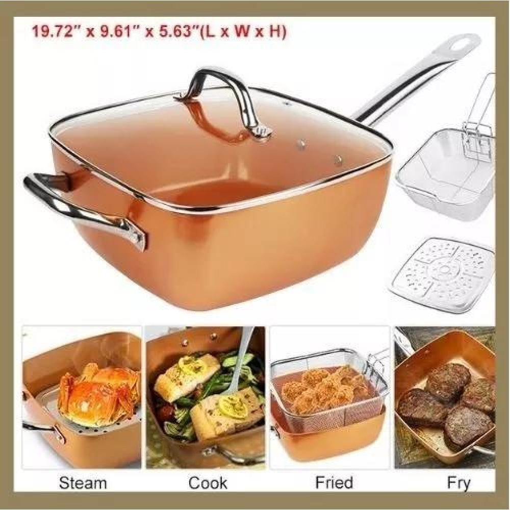 SARTEN ANTIADHERENTE COCINA SET COBRE - 4