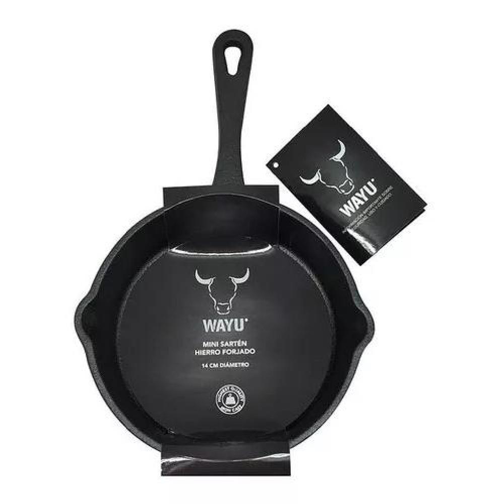 SARTÉN REDONDO IRON CAST WAYU COCINA ASADO BBQ COLOR NEGRO - 6