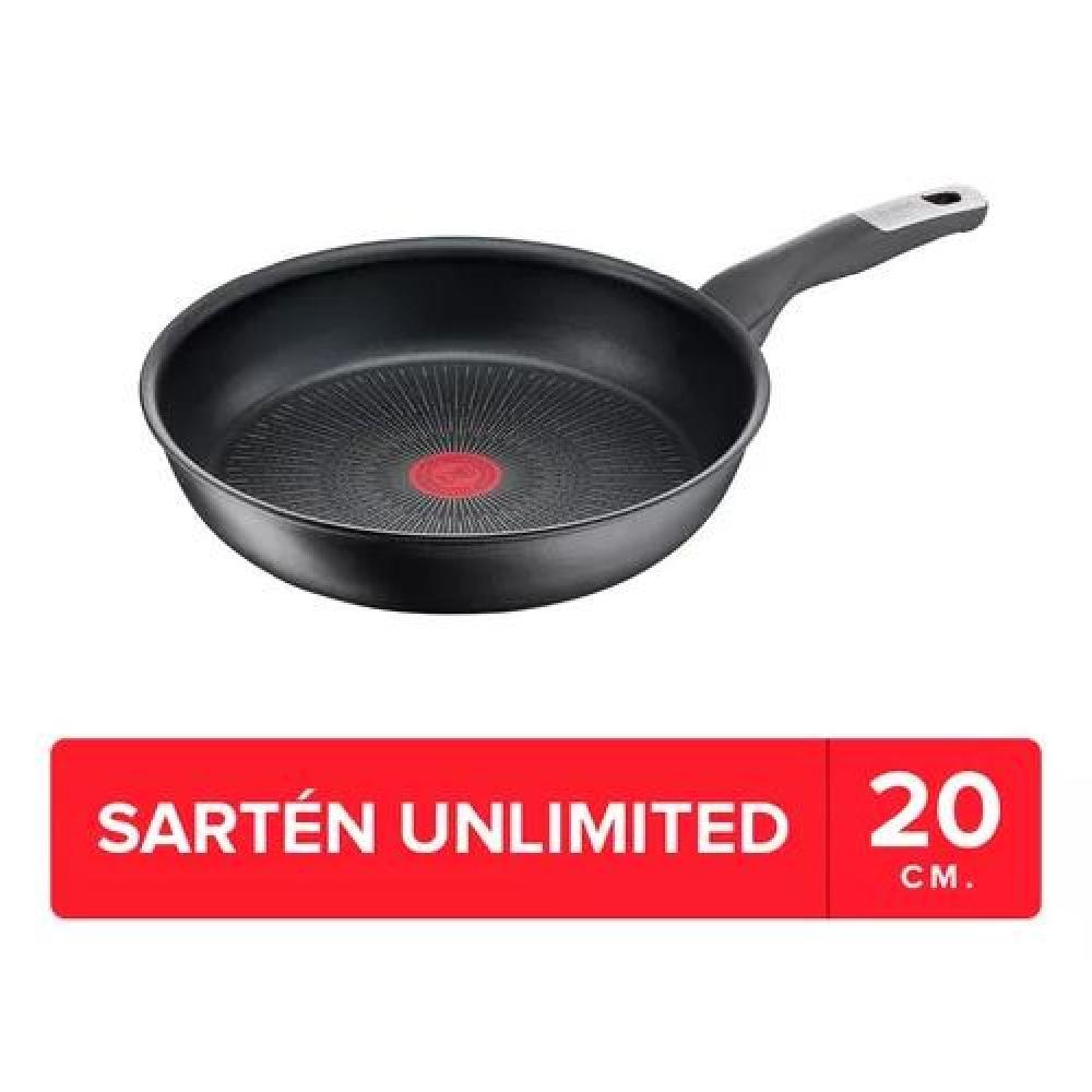 SARTEN 20 CM UNLIMITED TEFAL COLOR NEGRO - 8