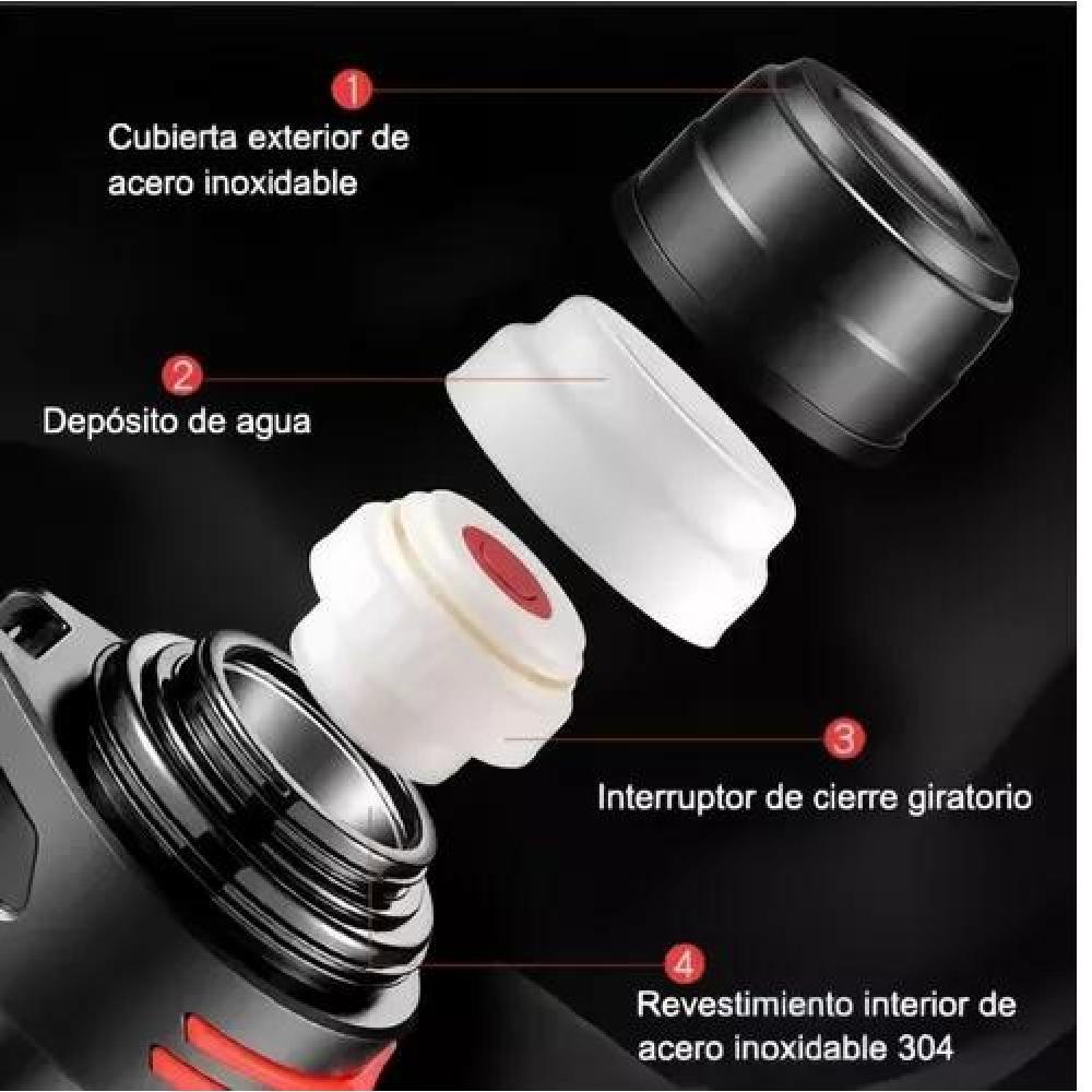 TERMO ACERO INOXIDABLE 2 LITROS PLATEADO - 6