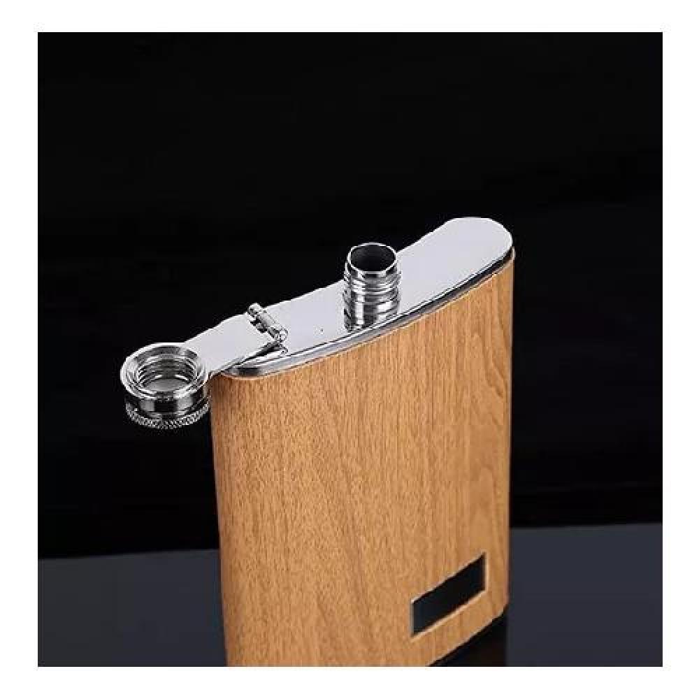 SET PETACA 9 OZ WHISKY INOXIDABLE ANTIFUGAS + 4 VASOS - 2