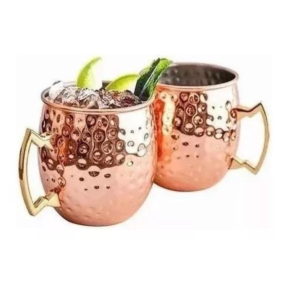 SET DE 2 MUGS DE COBRE TRAGOS MOSCOW MULE MOJITO - 6