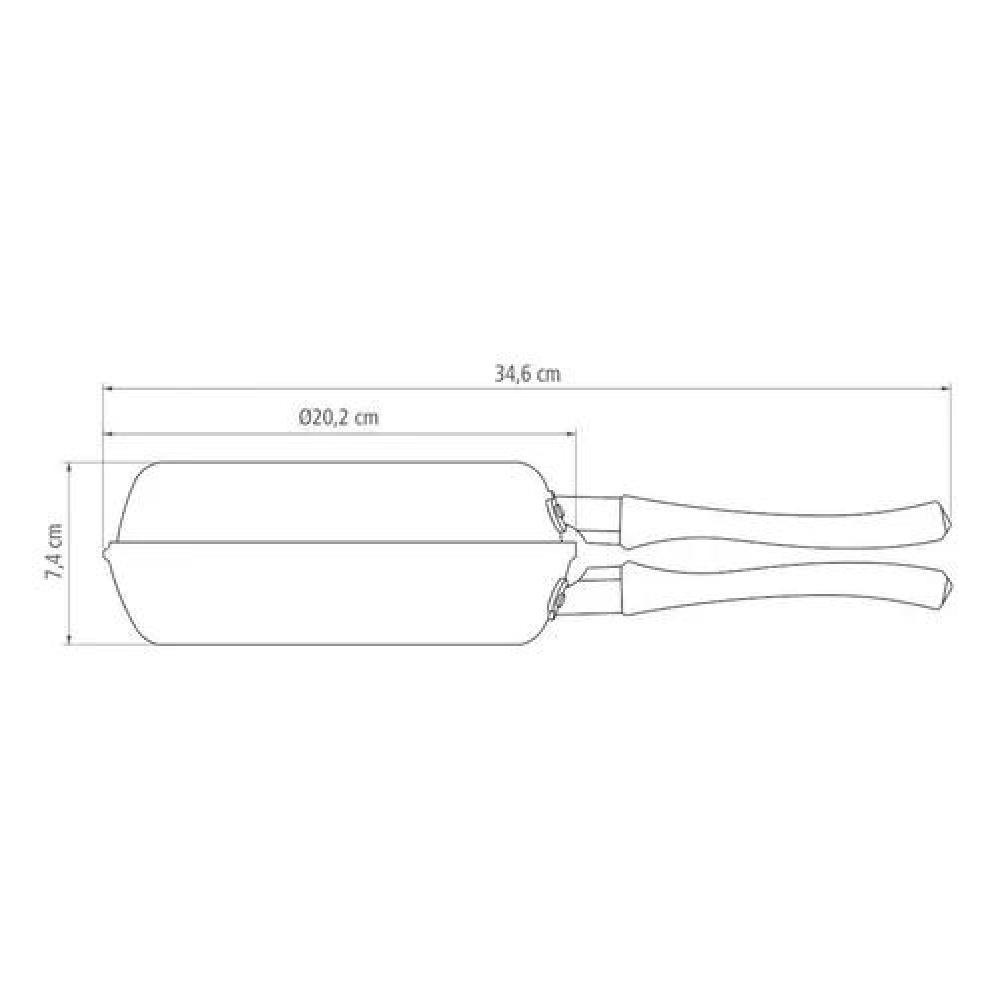 SARTÉN DOBLE ANTIADHERENTE PARA TORTILLAS TRAMONTINA DE 20 CM - 7