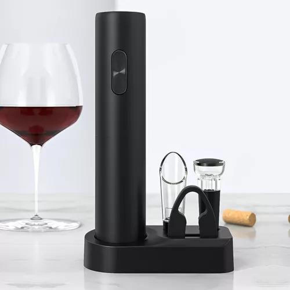 SACACORCHO DESCORCHADOR DE VINO ELÉCTRICO A BATERÍA NEGRO - 5