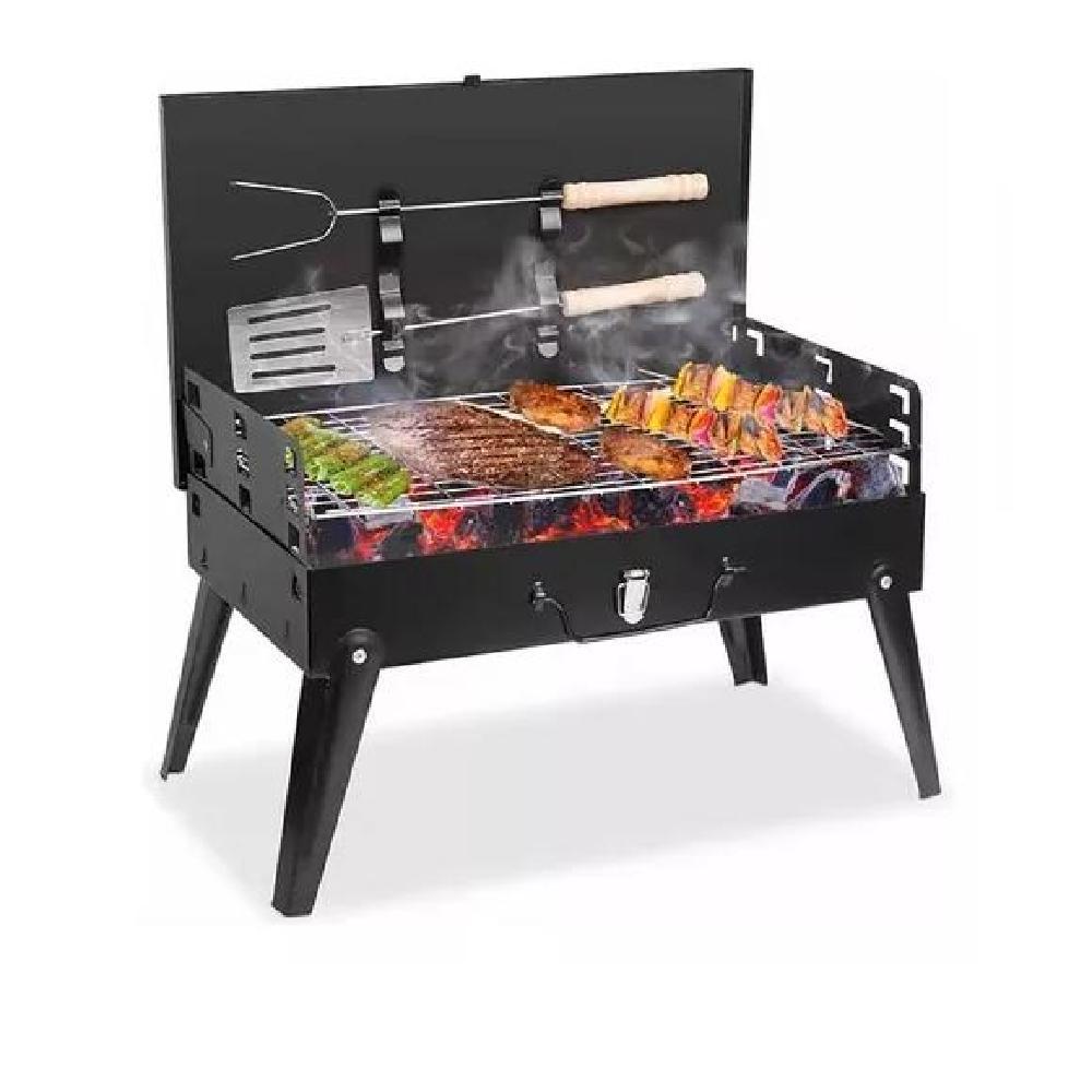 PARRILLA ASADOR DE CARBÓN PLEGABLE MINI PORTÁTIL AIRE LIBRE - 4
