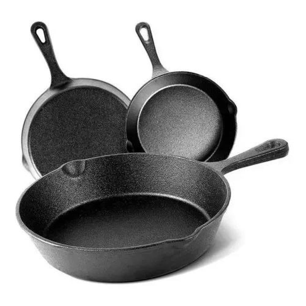 SET DE 3 SARTENES 3 HIERRO FUNDIDO 16 20 Y 26CM FIERRO - 1