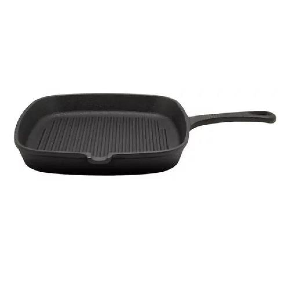 SARTÉN GRILL PAN HIERRO FUNDIDO 24CM BLACK BULL COLOR NEGRO - 2