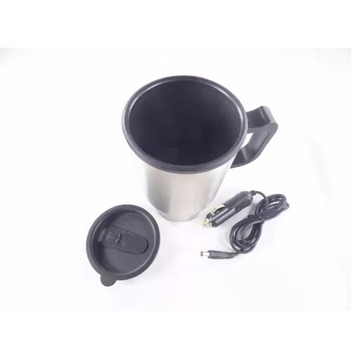 VASO 480ML TÉRMICO AUTO ACERO TAZÓN MUG 12V ELÉCTRICO 73702. COLOR GRIS VASO TERMICO 12V - 2