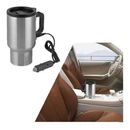 VASO 480ML TÉRMICO AUTO ACERO TAZÓN MUG 12V ELÉCTRICO 73702. COLOR GRIS VASO TERMICO 12V - 4