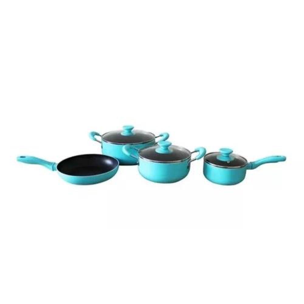 SET DE OLLAS KEEP ANTIADHERENTE 7 PCS COLOR TURQUESA - 5