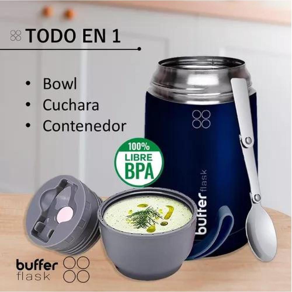 TERMO COMIDA Y LIQUIDO BUFFER MULTIPROPOSITO 630ML +CUCHARA - 4
