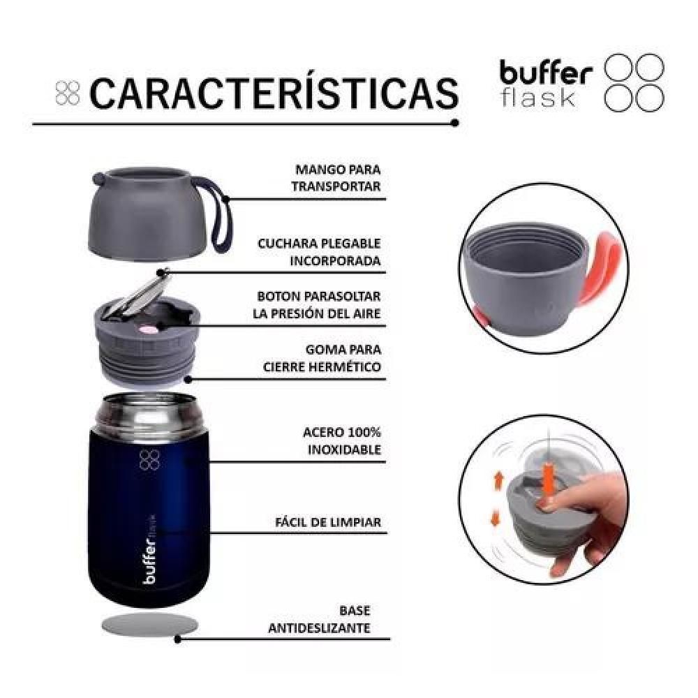TERMO COMIDA Y LIQUIDO BUFFER MULTIPROPOSITO 630ML +CUCHARA - 5