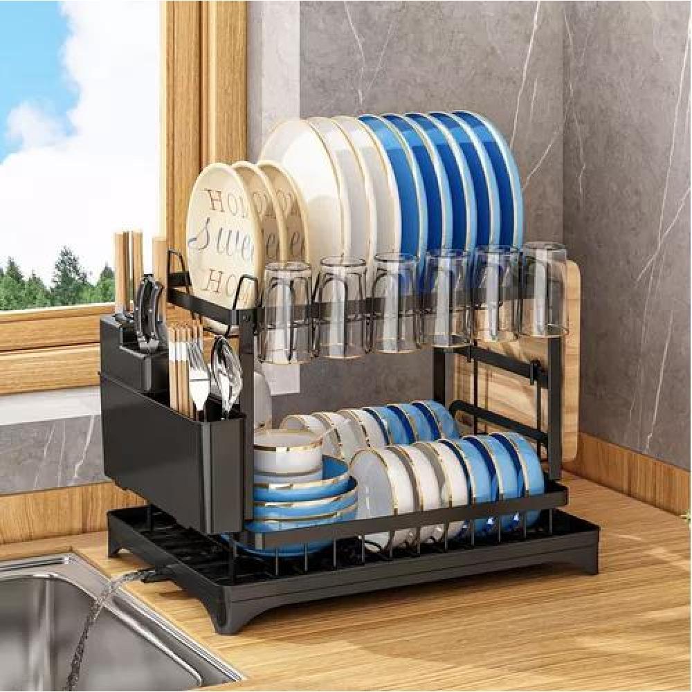 SECAPLATOS ESCURRIDOR SECADOR DE PLATOS2 NIVELES COCINA - 3