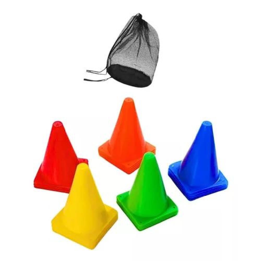 10 CONOS DE ENTRENAMIENTO 18CM CROSSFIT DEPORTE/ TRAFICO - 3