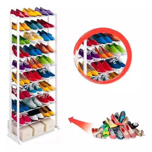 ZAPATERA ORGANIZADOR ZAPATOS ARMABLE 10 NIVELES 30 PARES - 2