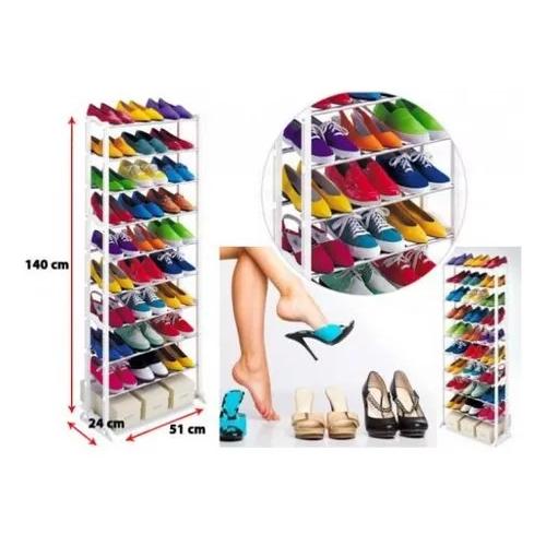 ZAPATERA ORGANIZADOR ZAPATOS ARMABLE 10 NIVELES 30 PARES - 5