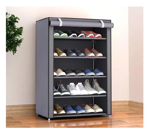 ZAPATERO 5 PISOS ARMABLE ORGANIZADOR CON FUNDA - 3