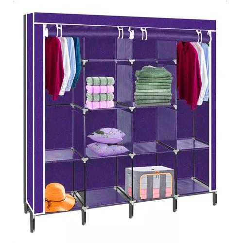 GUARDA ROPA ARMABLE ROPERO GRANDE 170X170X45CM PÚRPURA - 1