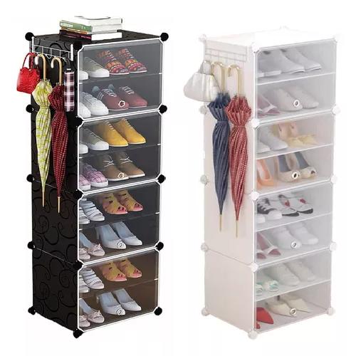 ZAPATERO ORGANIZADOR ARMABLE COMBINACIÓN LIBRE 8N1 BLANCO - 2