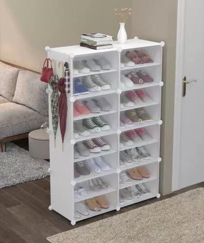 ZAPATERO ORGANIZADOR ARMABLE COMBINACIÓN LIBRE 8N1 BLANCO - 3