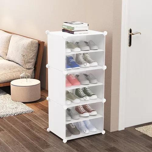 ZAPATERO ORGANIZADOR ARMABLE COMBINACIÓN LIBRE 6N BLANCO - 1