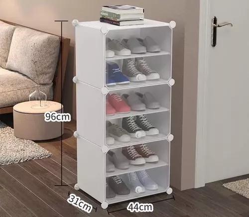 ZAPATERO ORGANIZADOR ARMABLE COMBINACIÓN LIBRE 6N BLANCO - 3