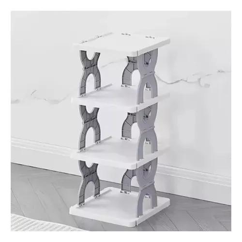 ZAPATERO ARMABLE ALUMINIO 4 PISOS PEQUEÑO 56CMX26CM - 3