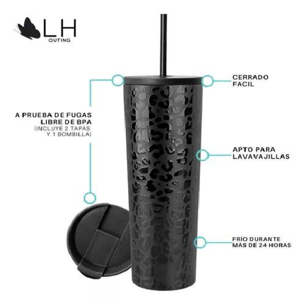 VASO TÉRMICO MUG LH 700 LT, ACERO INOXIDABLE, FRÍO Y CALOR, COLOR NEGRO - 3