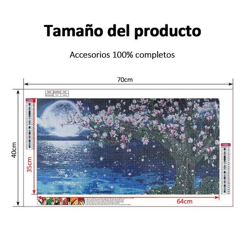 KIT DE PINTURA DIAMANTE 5D POR NÚMERO, DIY DECORACIÓN, 70X40 CM - 2