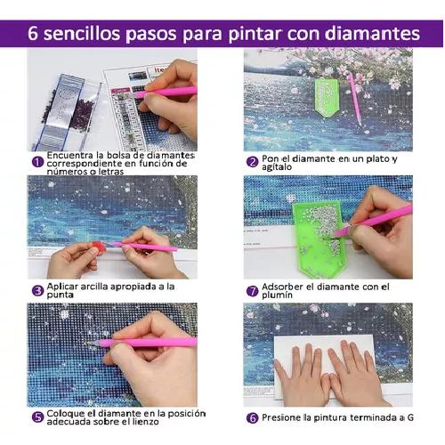 KIT DE PINTURA DIAMANTE 5D POR NÚMERO, DIY DECORACIÓN, 70X40 CM - 4