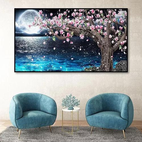 KIT DE PINTURA DIAMANTE 5D POR NÚMERO, DIY DECORACIÓN, 70X40 CM - 6