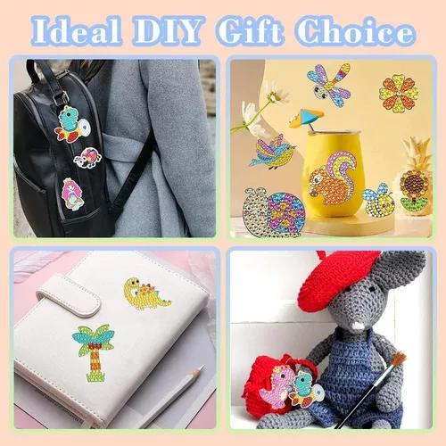 KIT DE PINTURA DIAMANTE 5D DIY PARA NIÑOS CON MARCO, COLOR ROSADO - 7