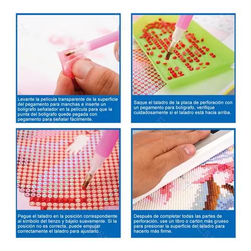 KITS DE PINTURA DIAMANTE 5D, TALADRO COMPLETO, 30X40 CM - 3