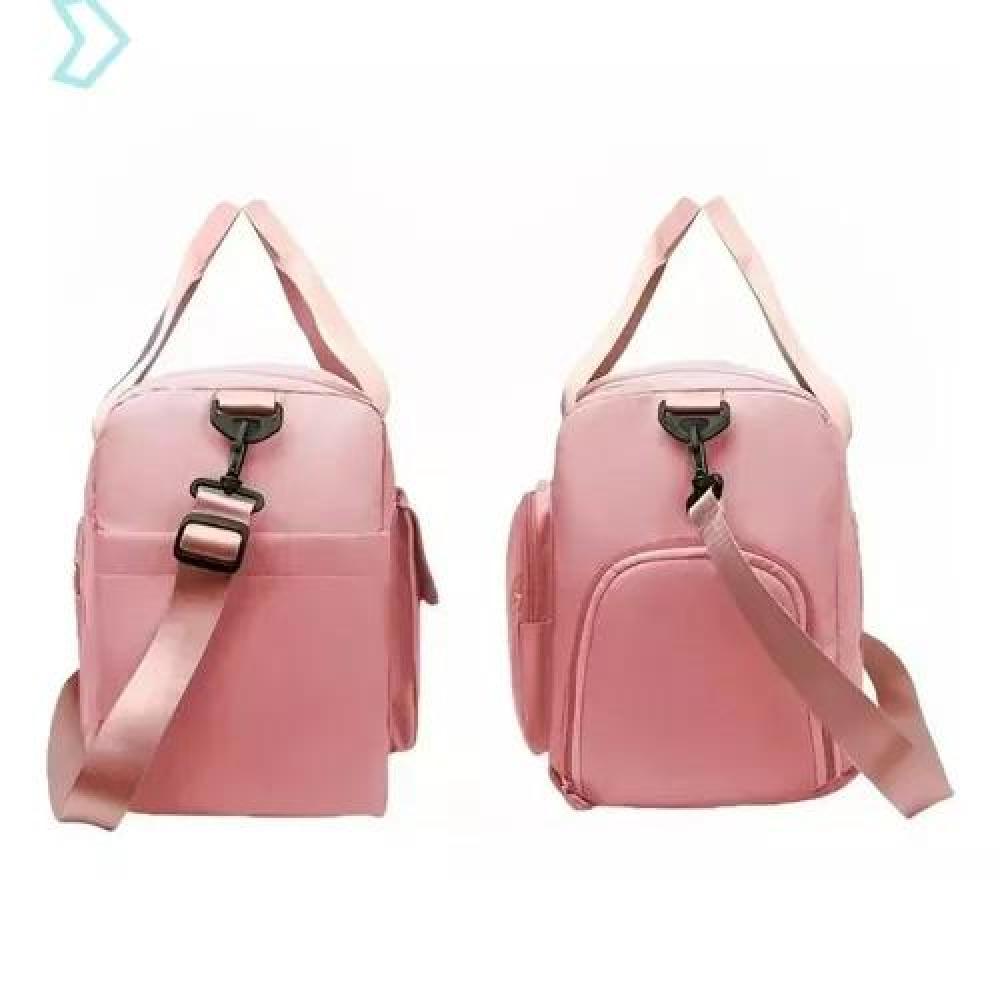 BOLSO VIAJE DEPORTIVO 35 LITROS COLOR ROSADO POLIÉSTER - 4