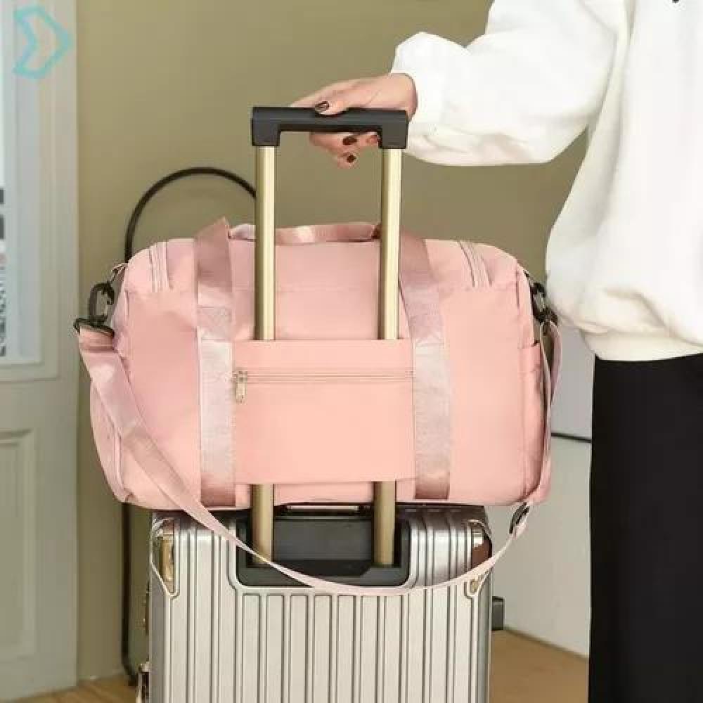 BOLSO VIAJE DEPORTIVO 35 LITROS COLOR ROSADO POLIÉSTER - 5