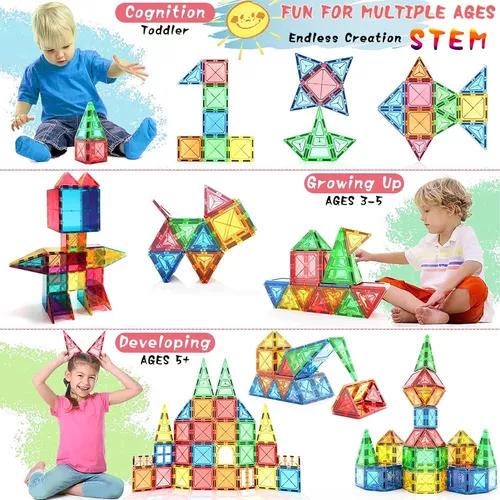 BLOQUES MAGNÉTICOS MULTICOLOR 22 PIEZAS CONSTRUCCIÓN PARA NIÑOS - 2