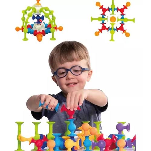 JUEGO DE CHUPONES 33 PCS BLOQUES DE CONSTRUCCIÓN DE SILICONA MULTICOLOR - 1