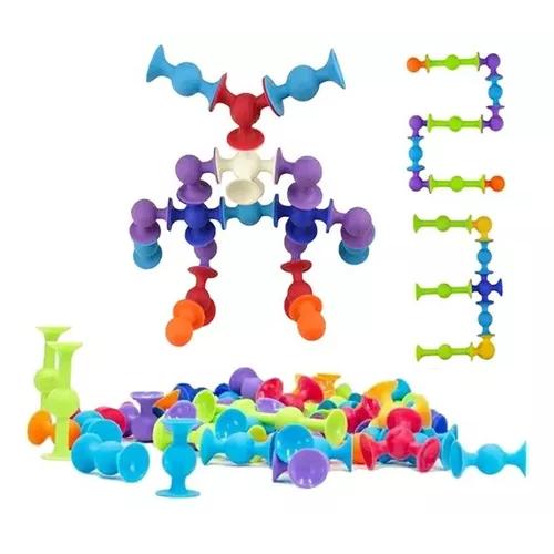 JUEGO DE CHUPONES 33 PCS BLOQUES DE CONSTRUCCIÓN DE SILICONA MULTICOLOR - 2