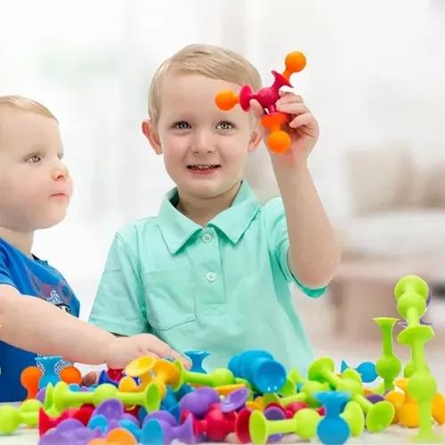 JUEGO DE CHUPONES 33 PCS BLOQUES DE CONSTRUCCIÓN DE SILICONA MULTICOLOR - 3