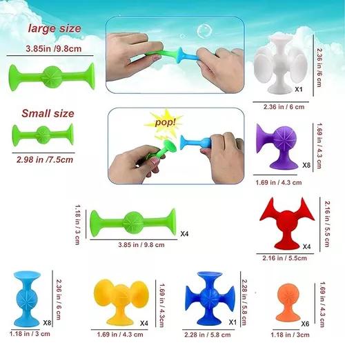 JUEGO DE CHUPONES 33 PCS BLOQUES DE CONSTRUCCIÓN DE SILICONA MULTICOLOR - 4
