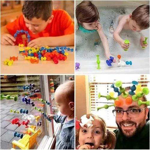 JUEGO DE CHUPONES 33 PCS BLOQUES DE CONSTRUCCIÓN DE SILICONA MULTICOLOR - 8