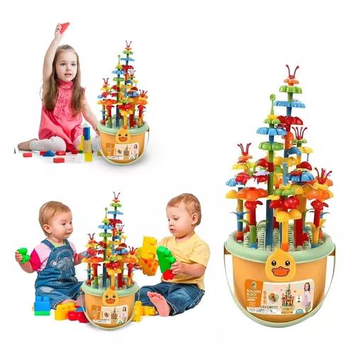 BALDE DE BLOQUES DE CONSTRUCCIÓN 142 PCS JUGUETE DIDÁCTICO - 1