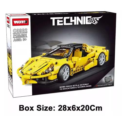 JUEGO DE BLOQUES AMARILLO ARMABLES FERRARI - 1