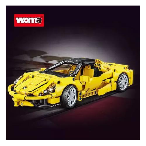 JUEGO DE BLOQUES AMARILLO ARMABLES FERRARI - 3