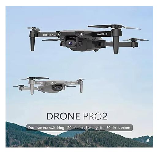 DRON CON DOBLE CÁMARA AJUSTABLE FPV PLEGABLE NEGRO - 7