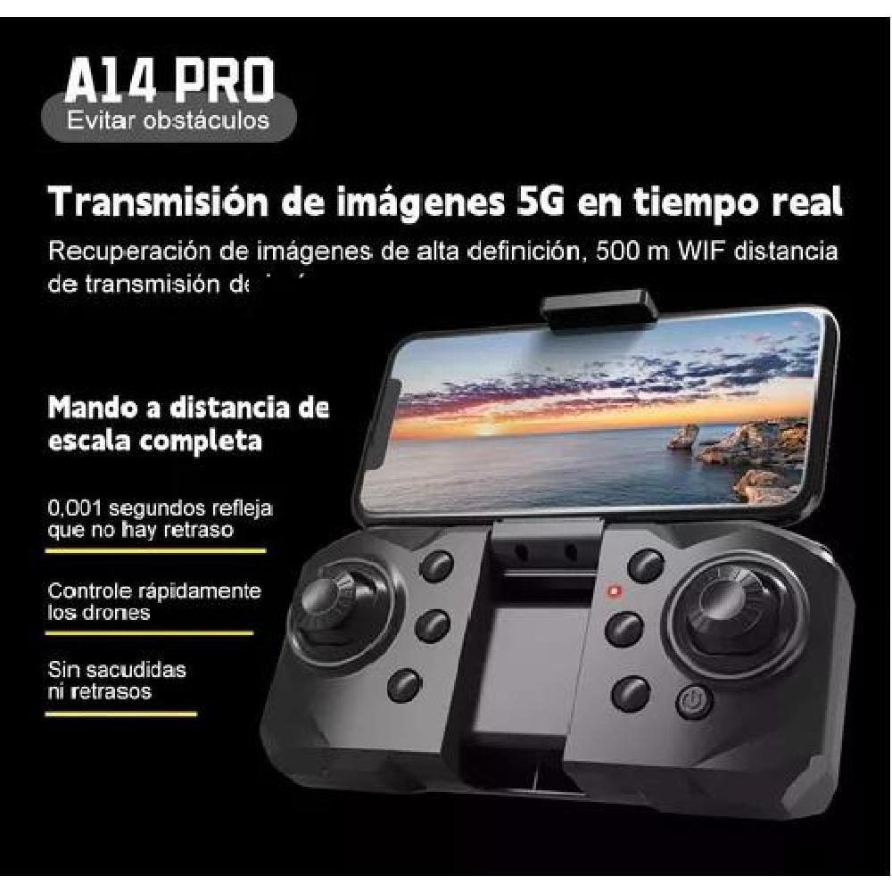 DRONE 8K CÁMARA 5GHZ 2 BATERÍA ANTI-OBSTÁCULOS GIRO 360 - 4