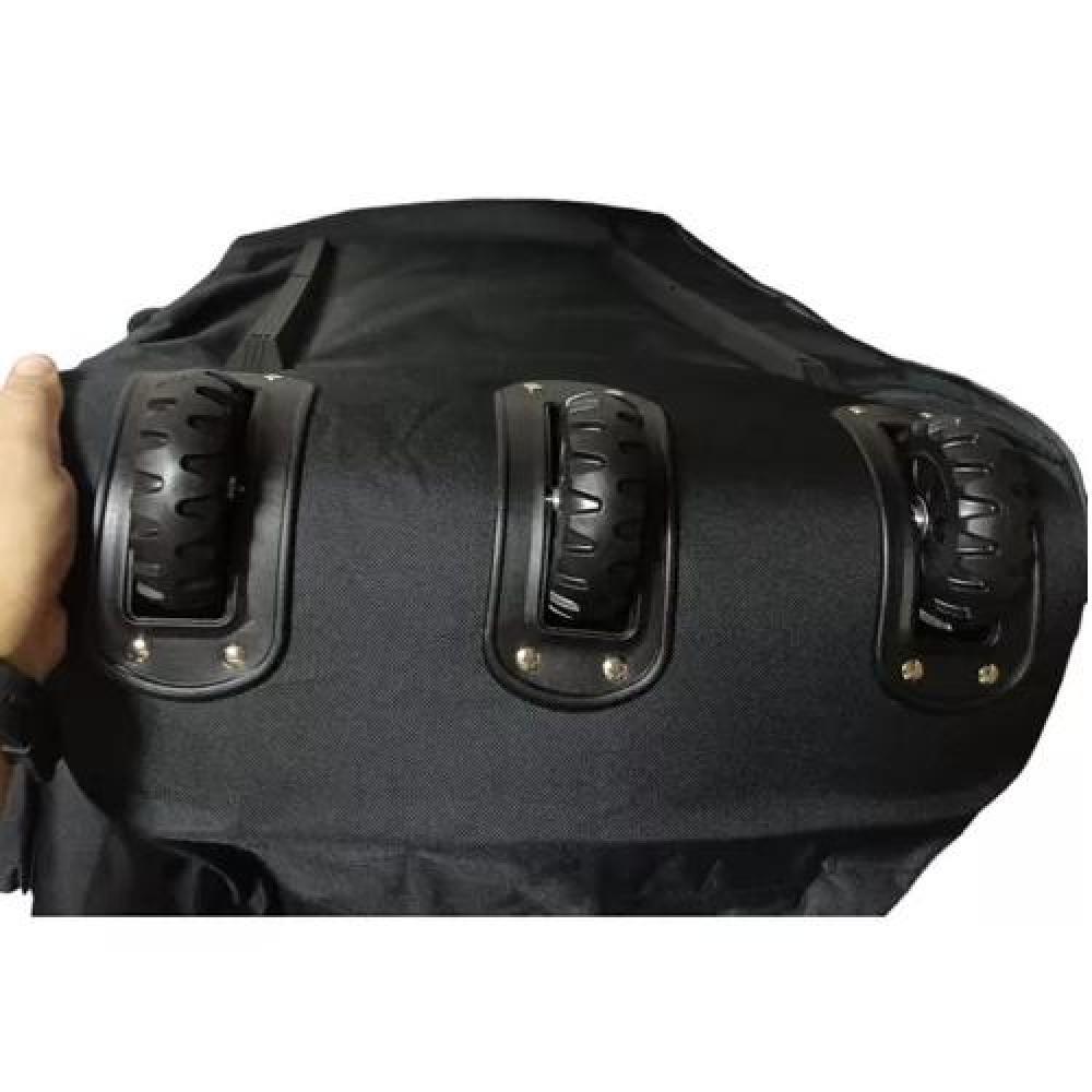 BOLSO VIAJE 3 RUEDAS 100 KILOS MULTIFUNCIONAL COLOR NEGRO POLIÉSTER - 4