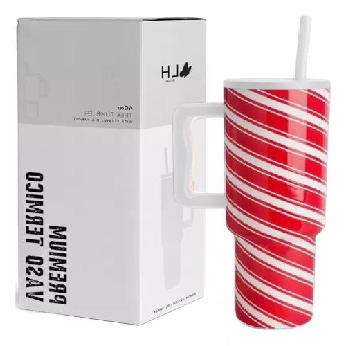 VASO TÉRMICO MUG 1200 LT, ACERO INOXIDABLE, CARAMELO - 2
